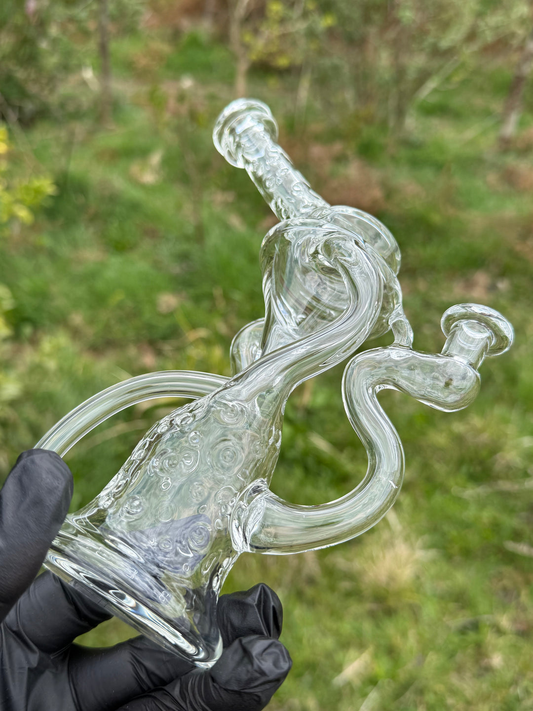 23Glass - Floating Body Klein Recycler Straight Neck