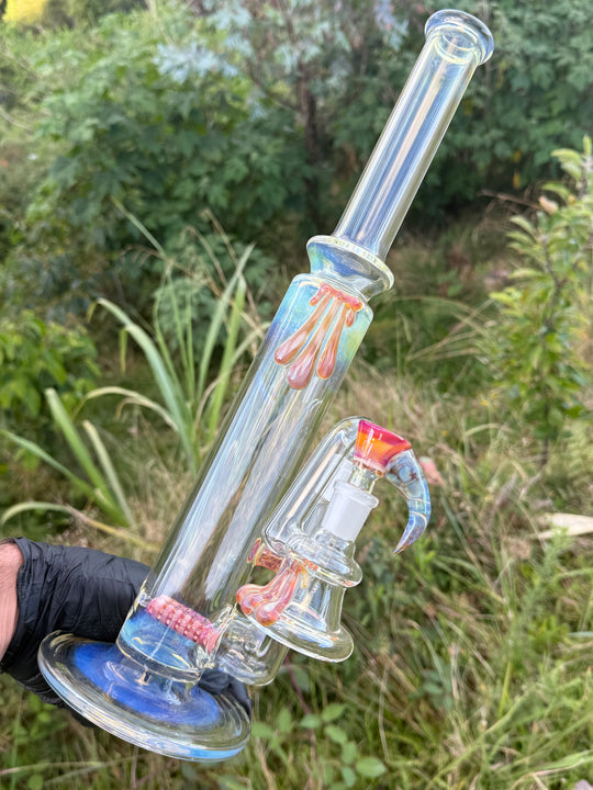 Uzzi Glass Double Stemline Set - Silver Fumed/Lokisdipity