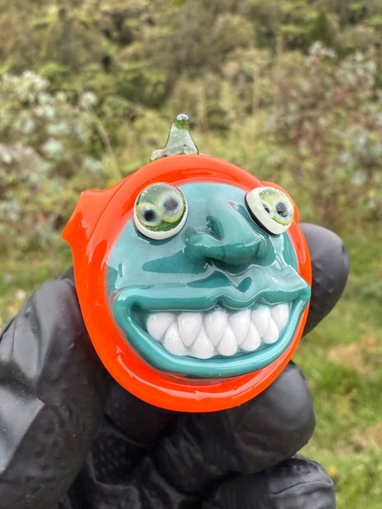 Wyrdglass Pumpkin Goblin Pendant - Custom Colour