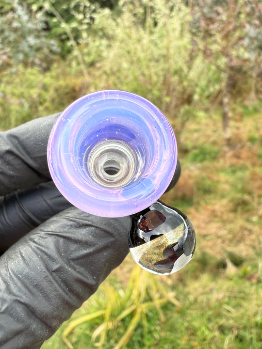 Empirical Glass Slide 14mm Dichro - Dense Rose Quartz