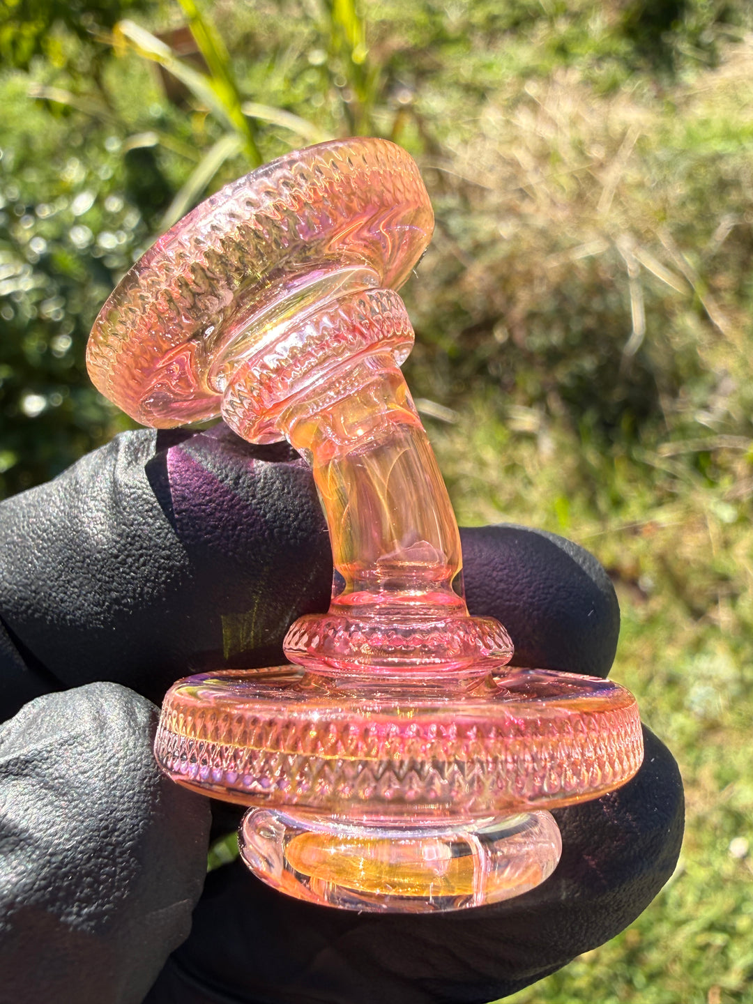 Yeti Glass Puffco Proxy Core Dry Top - Gold Fumed