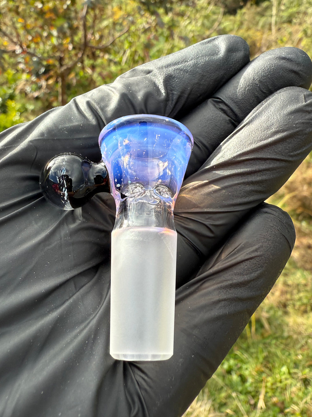Empirical Glass Slide 14mm Dichro  - Dense Rose Quartz