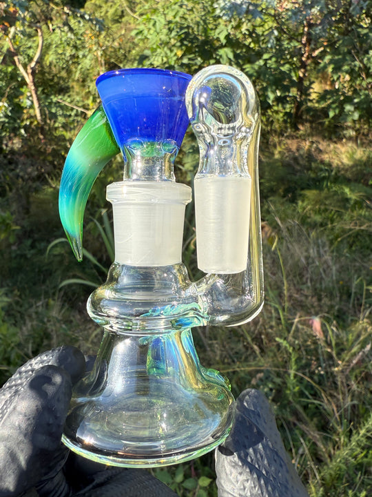 Uzzi Glass Two Tone Tubecycler Set - Green Energy/Sonic