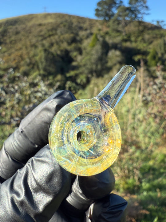 Jims Glass Blowing 18mm Handle Slide - Silver Fumed