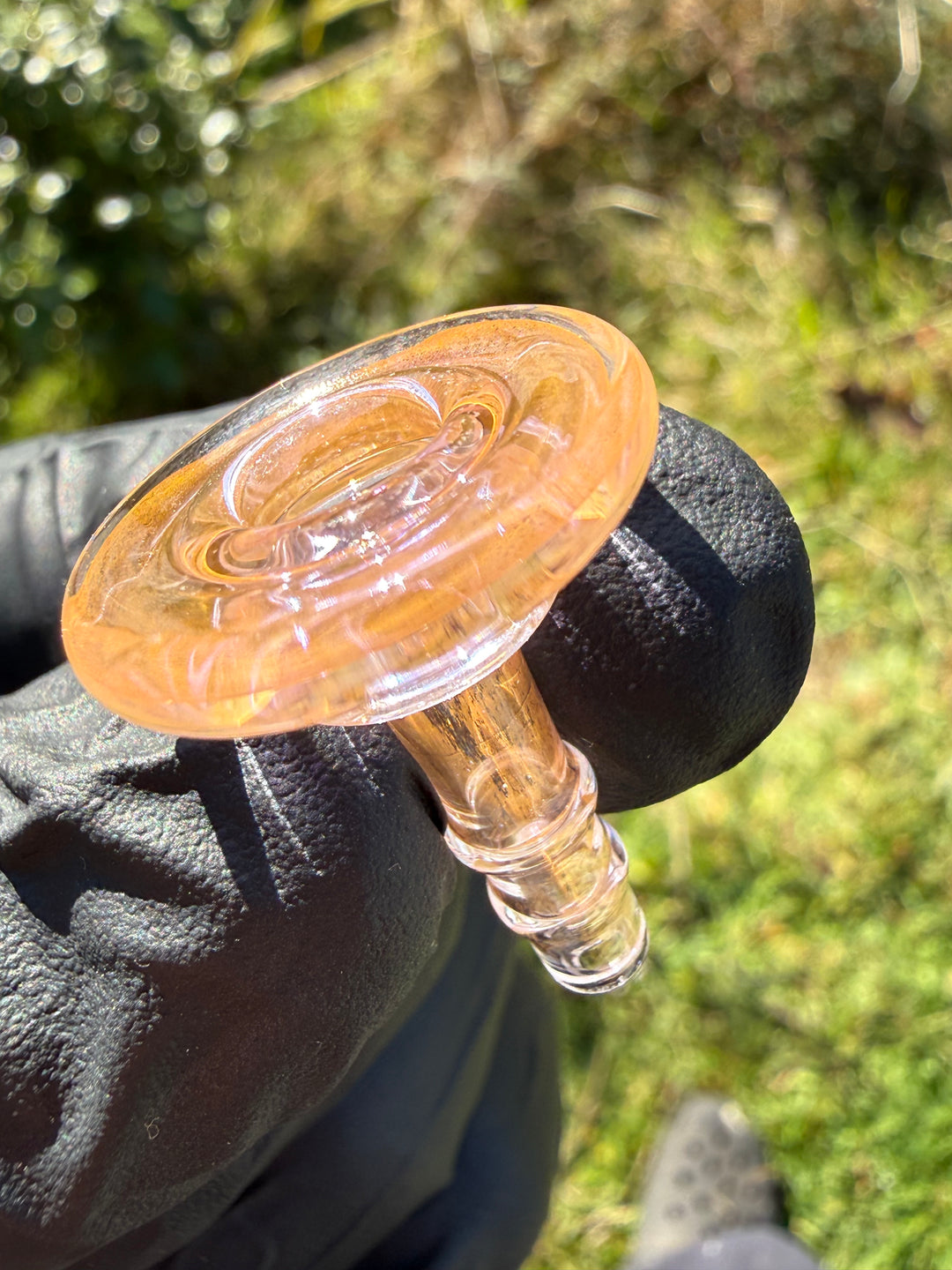Yeti Glass Puffco Peak Joystick - Gold Fumed #2