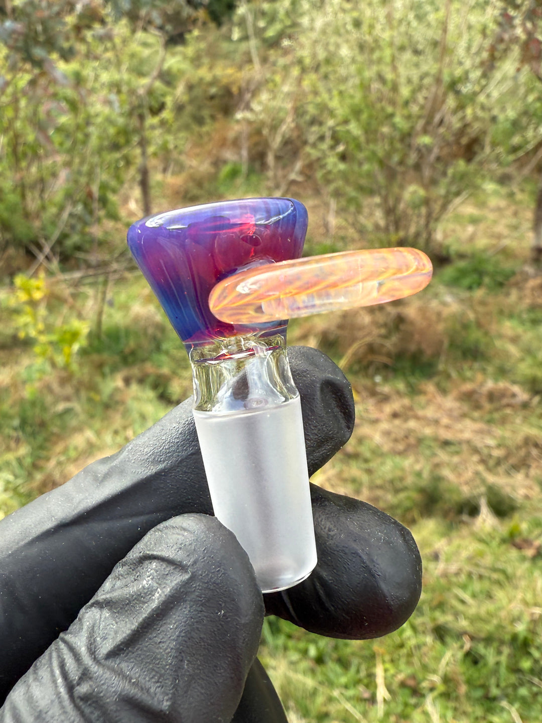 Empirical Glass Slide 14mm Fumicello - Amber Purple