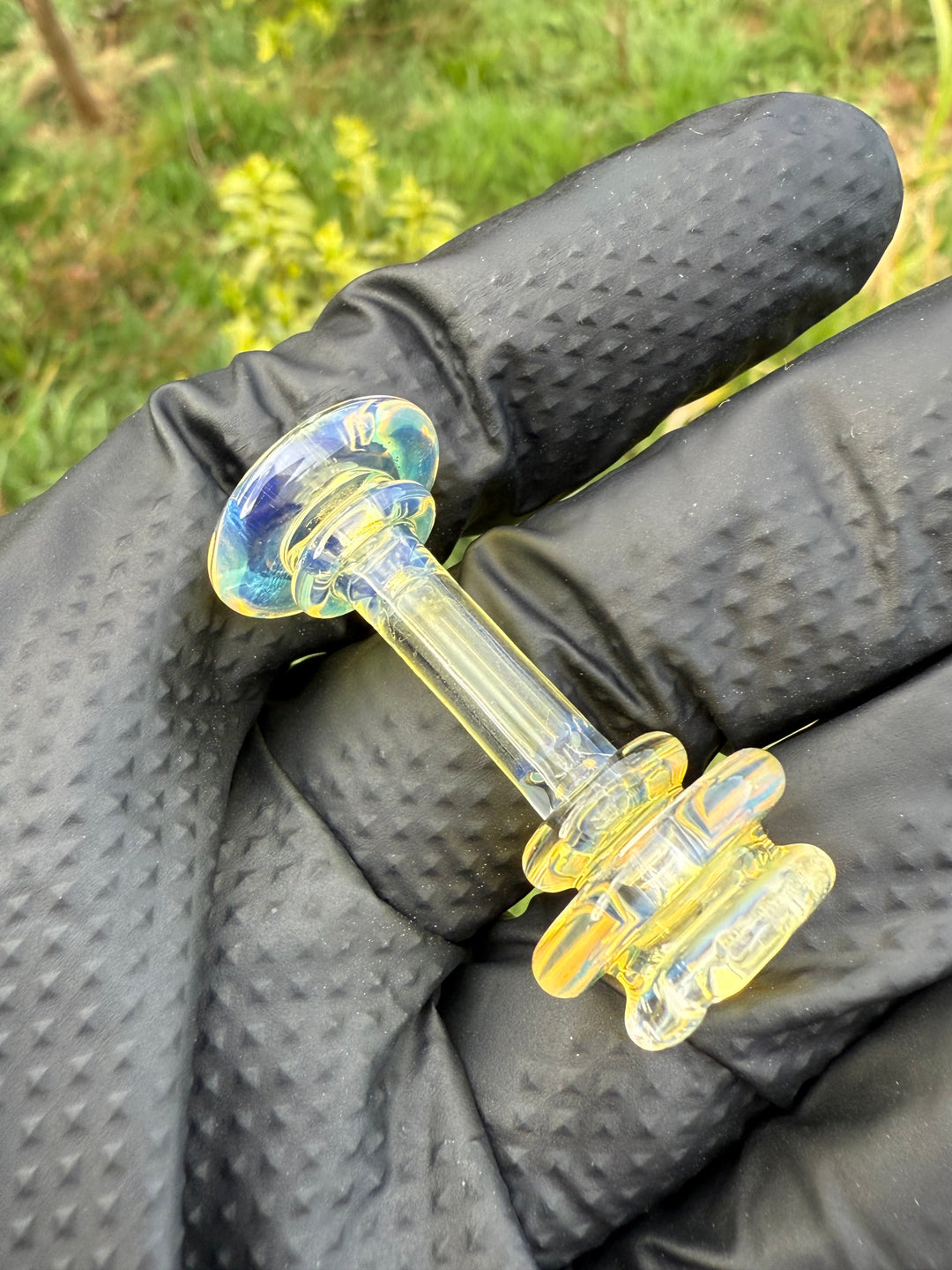 Yeti Glass Puffco Pivot Dry Top - Silver Fumed