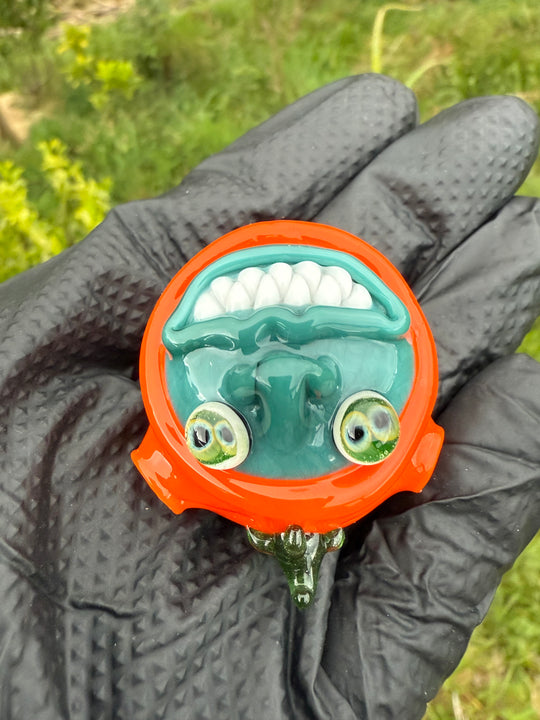 Wyrdglass Pumpkin Goblin Pendant - Custom Colour