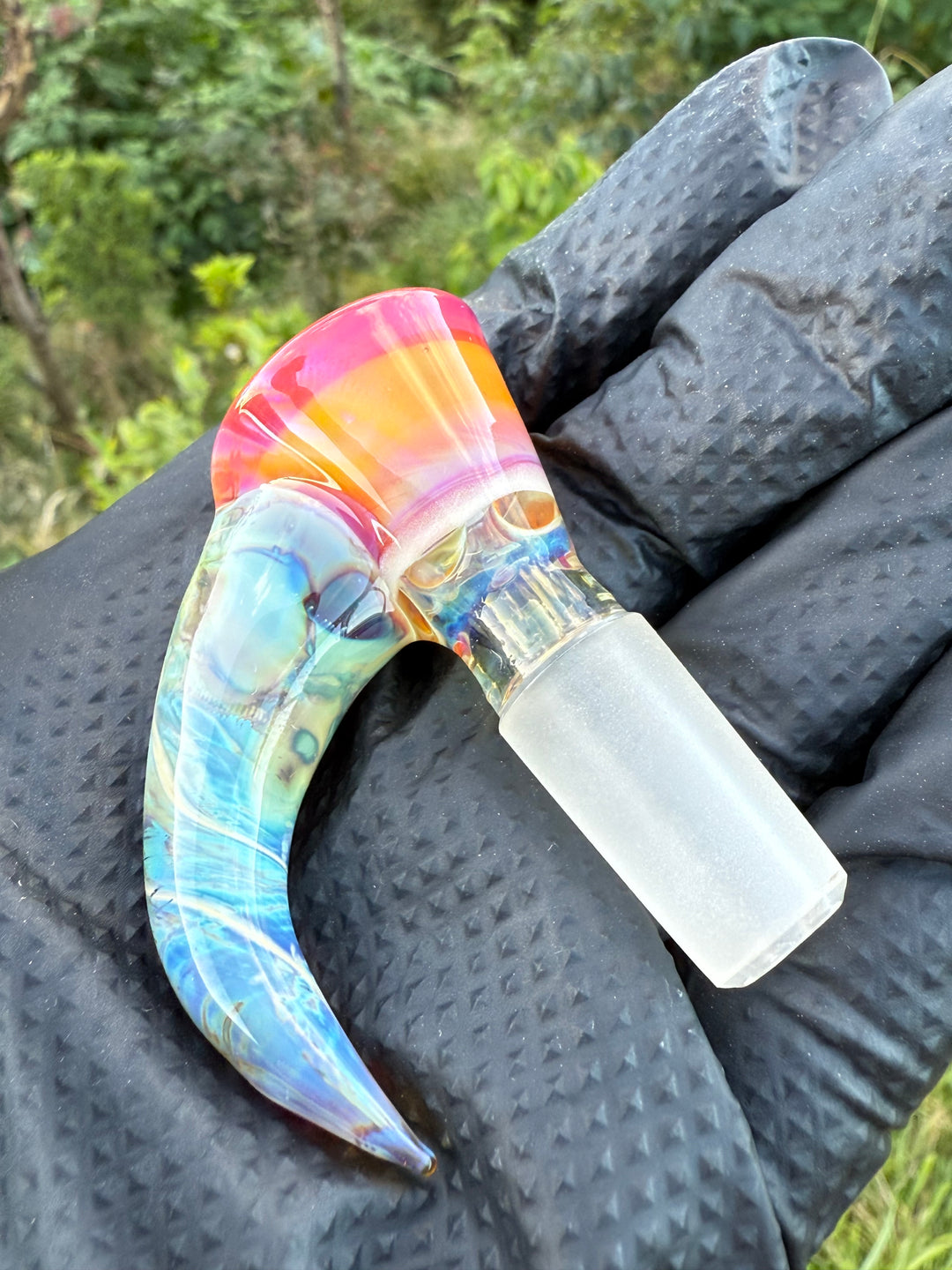 Uzzi Glass Double Stemline Set - Silver Fumed/Lokisdipity