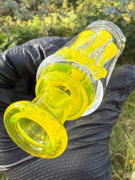 Uzzi Glass Puffco Drip Jammer  - Yellow Opal