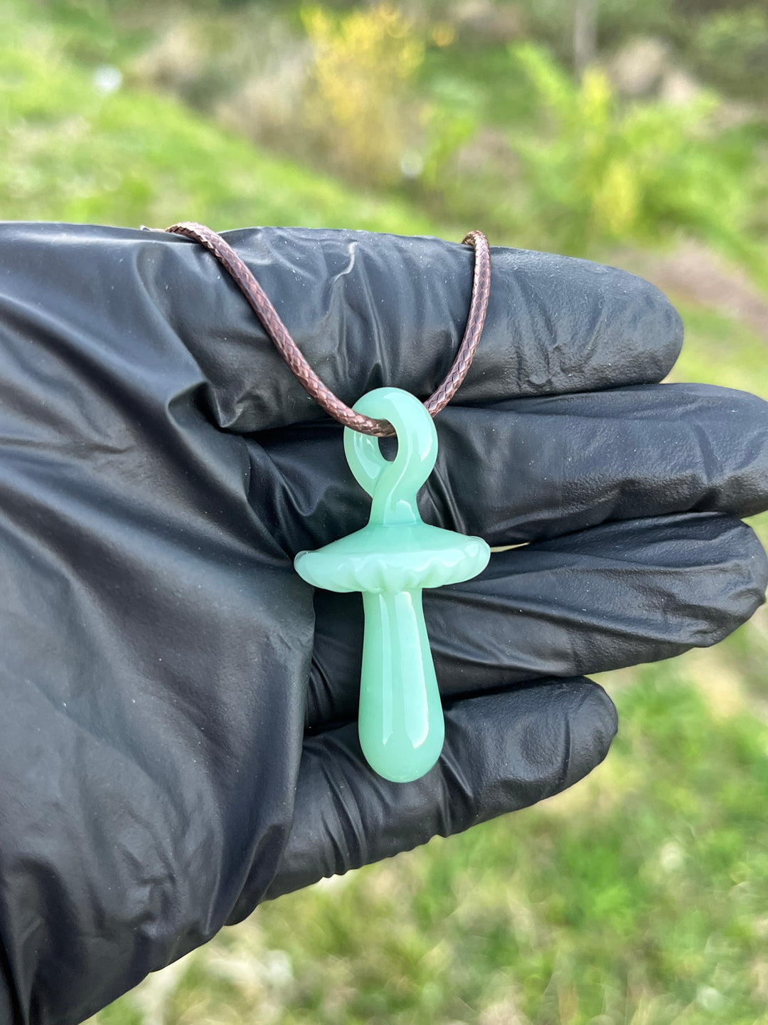 Jamie Clement Shroom Pendant - Mint Green #3