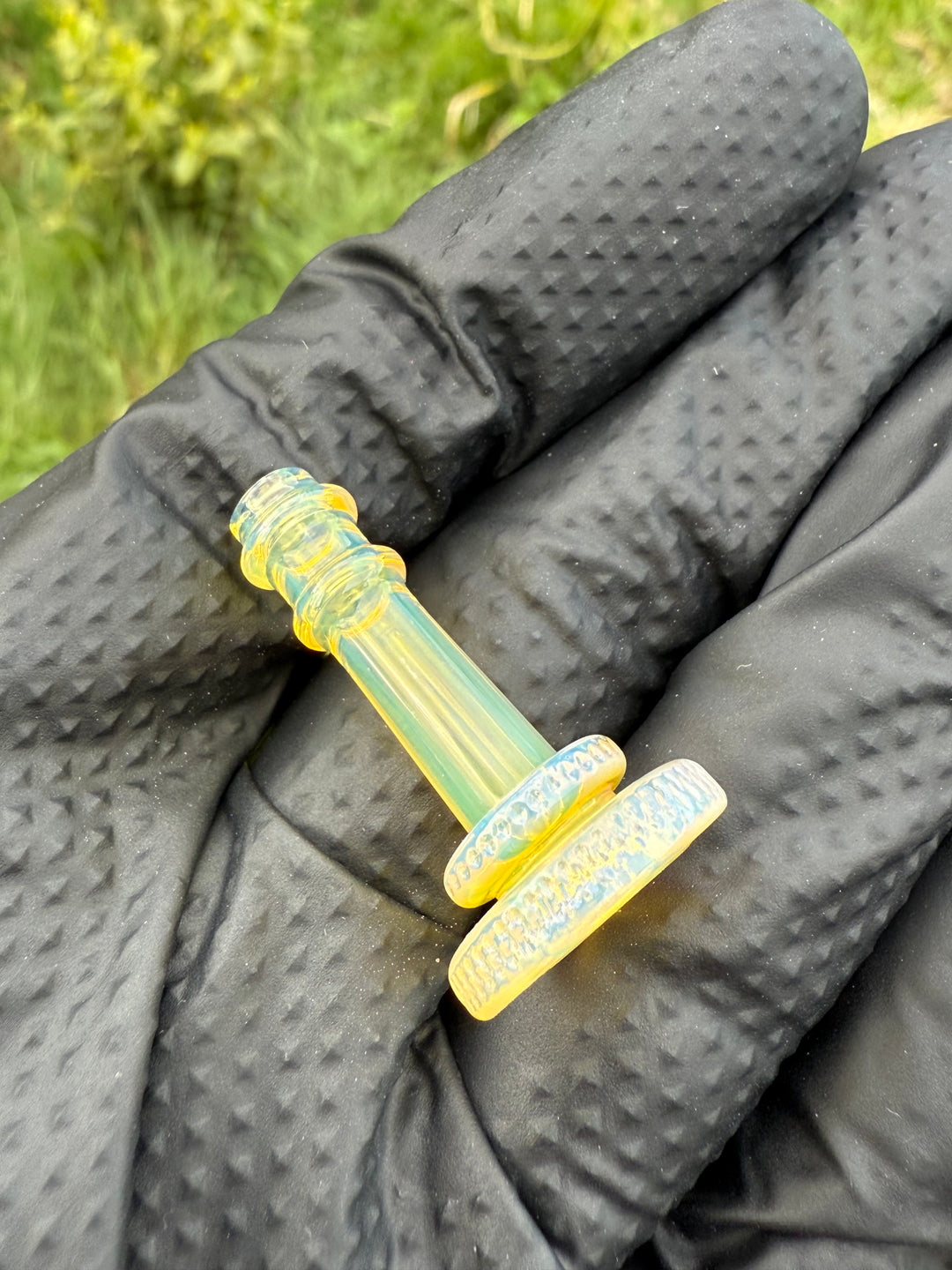 Yeti Glass Puffco Peak Joystick - Silver Fumed #1