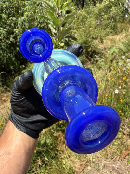 Uzzi Glass Mine Swiss Dumper - Blue Cheese/Silver Fumed