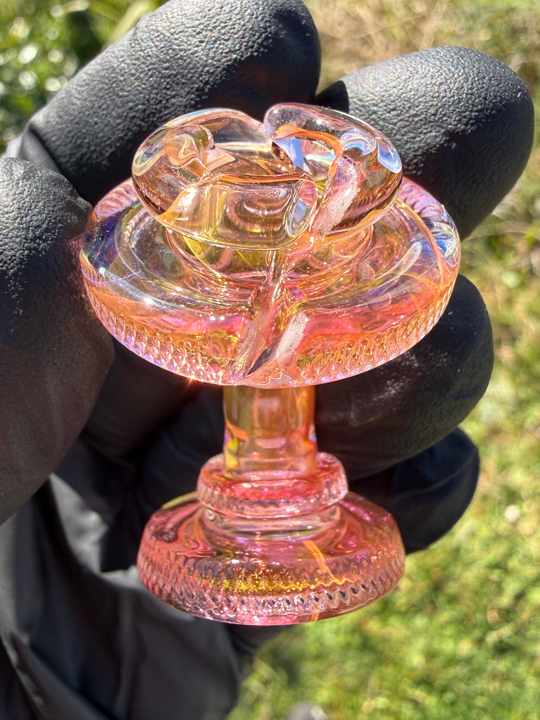 Yeti Glass Puffco Proxy Core Dry Top - Gold Fumed