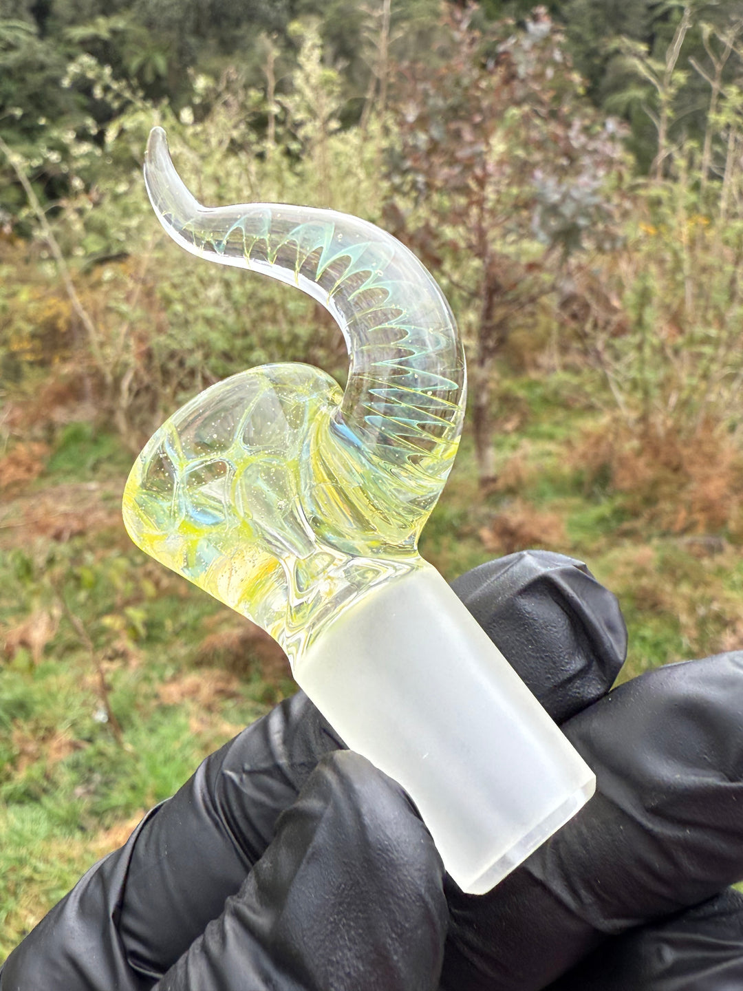 Alex Golovin Slide 18mm Up Horn - Yellow Slyme/Custom/UV