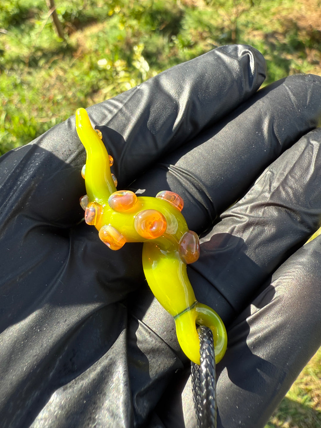 Jamie Clement Tentacle Pendant - Green Opal #2
