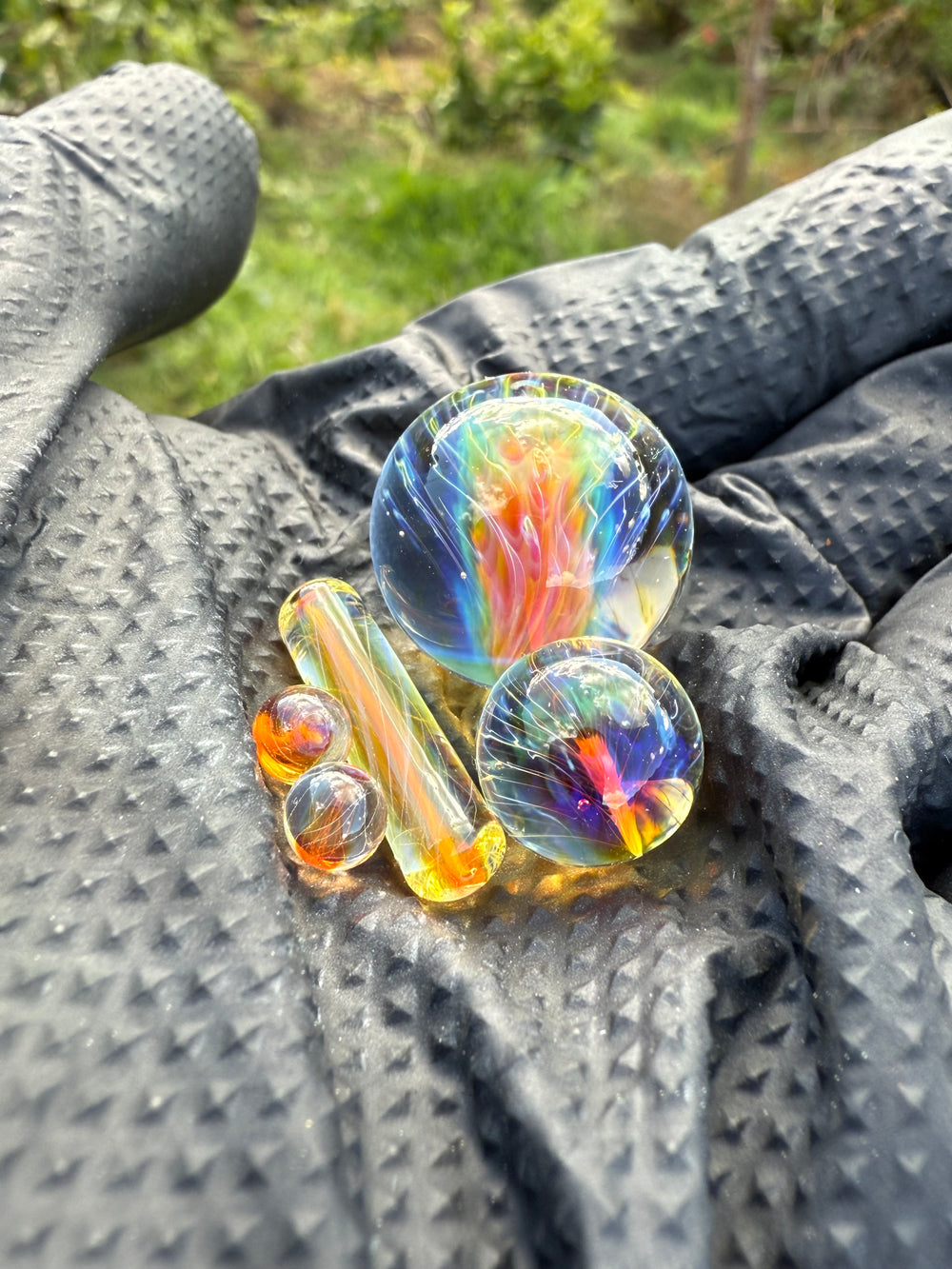 Polar Glass Terp Slurper Set With Opal - Fumed