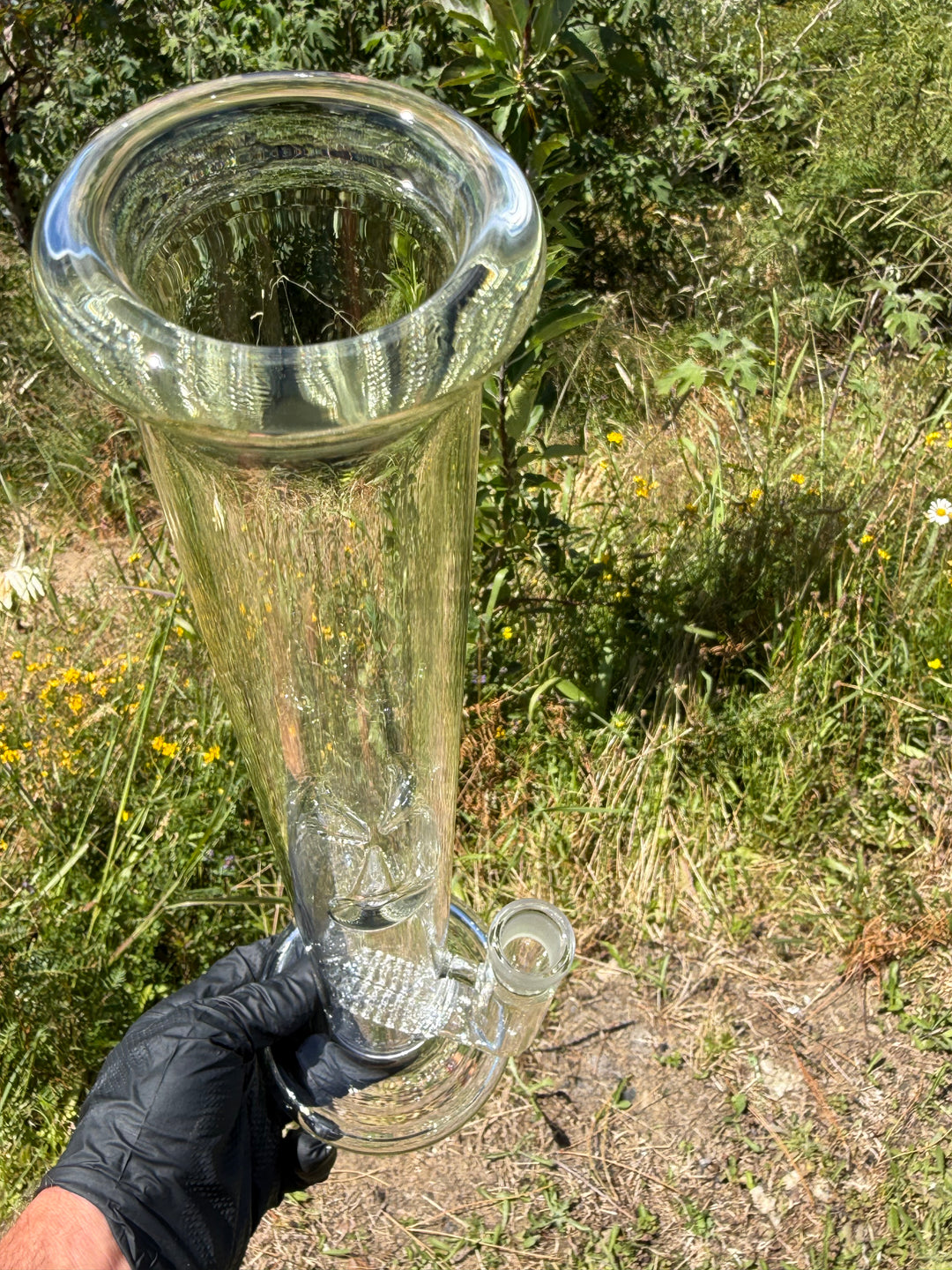 Uzzi Glass Double Inline Straight - Clear