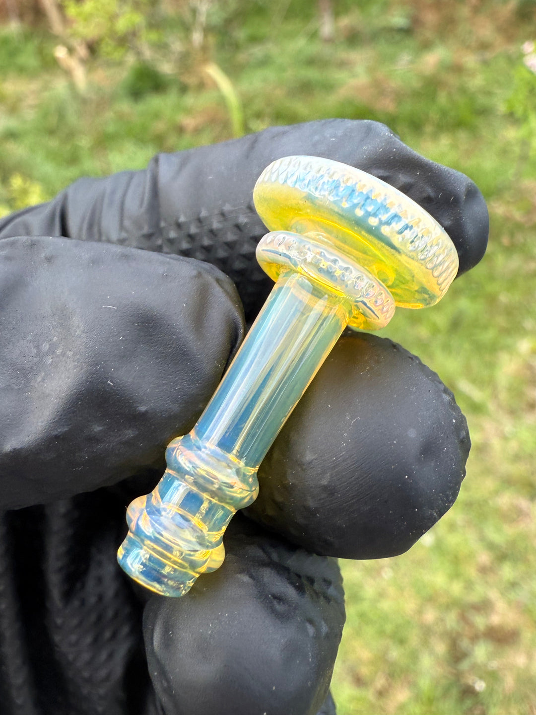 Yeti Glass Puffco Peak Joystick - Silver Fumed #1