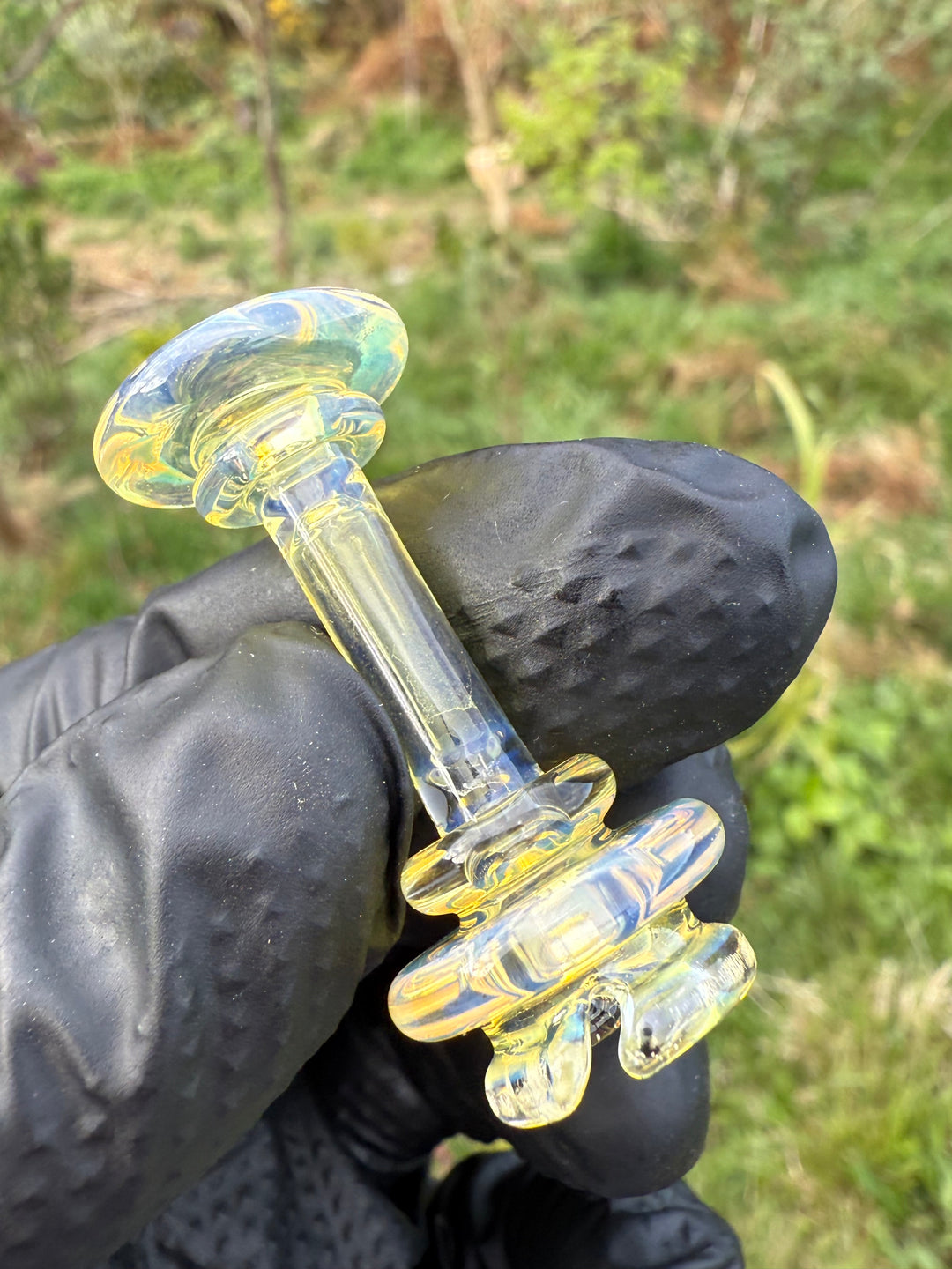 Yeti Glass Puffco Pivot Dry Top - Silver Fumed