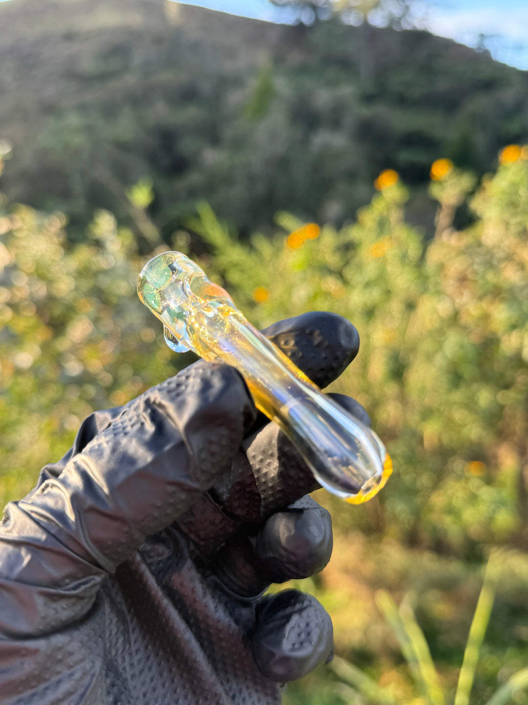 Kaigo Glass One Hitter - Gold/Silver Fumed #2