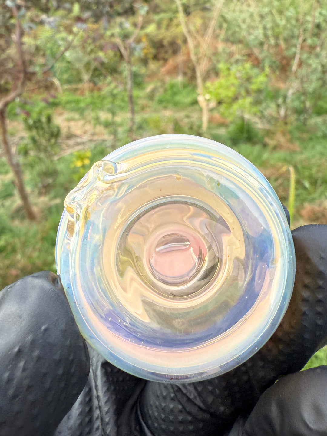Yeti Glass Puffco Peak Dry Top - Gold/Silver Fumed #1