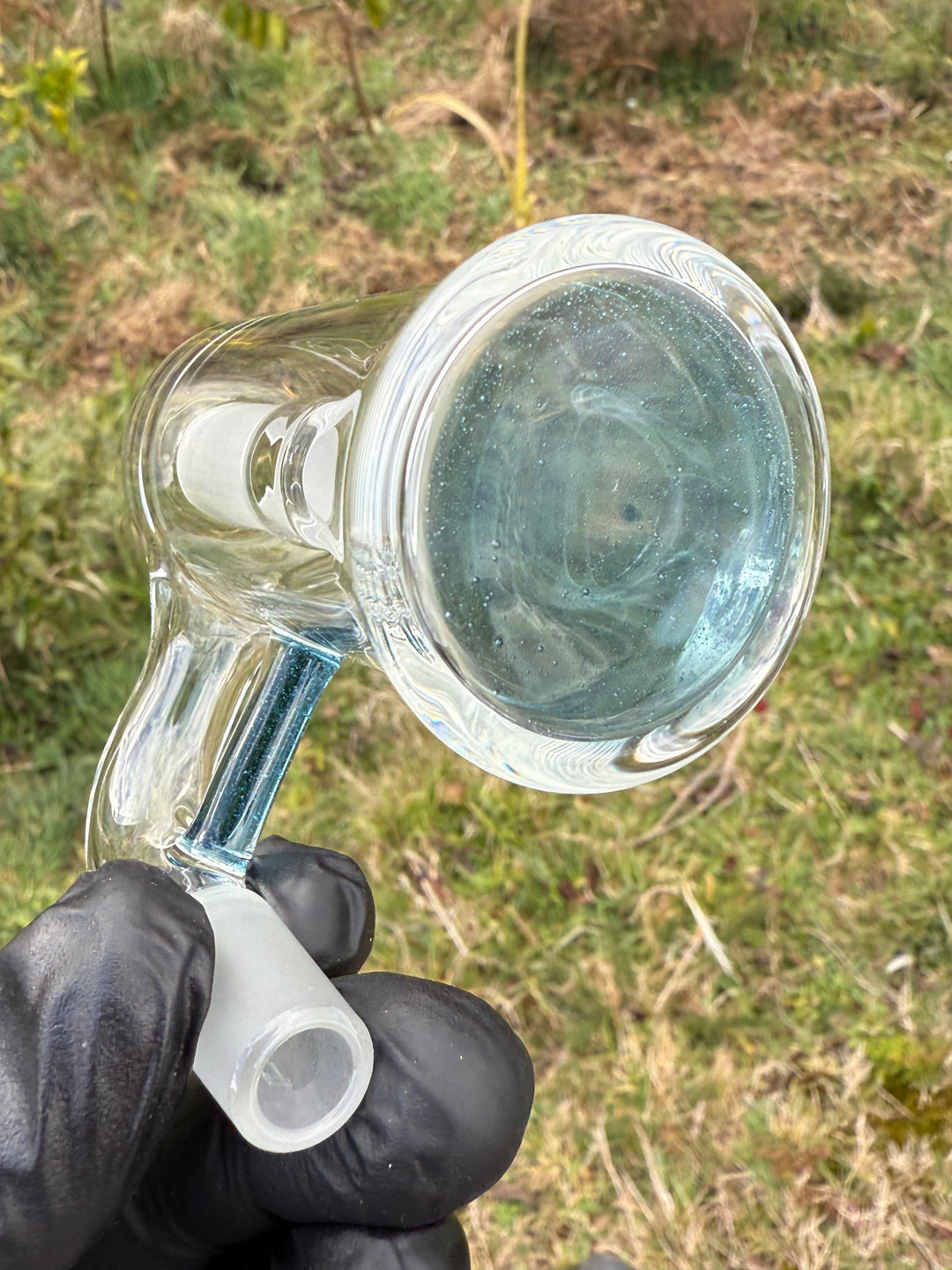 Empirical Glass Trash Can 14mm - Blue Stardust