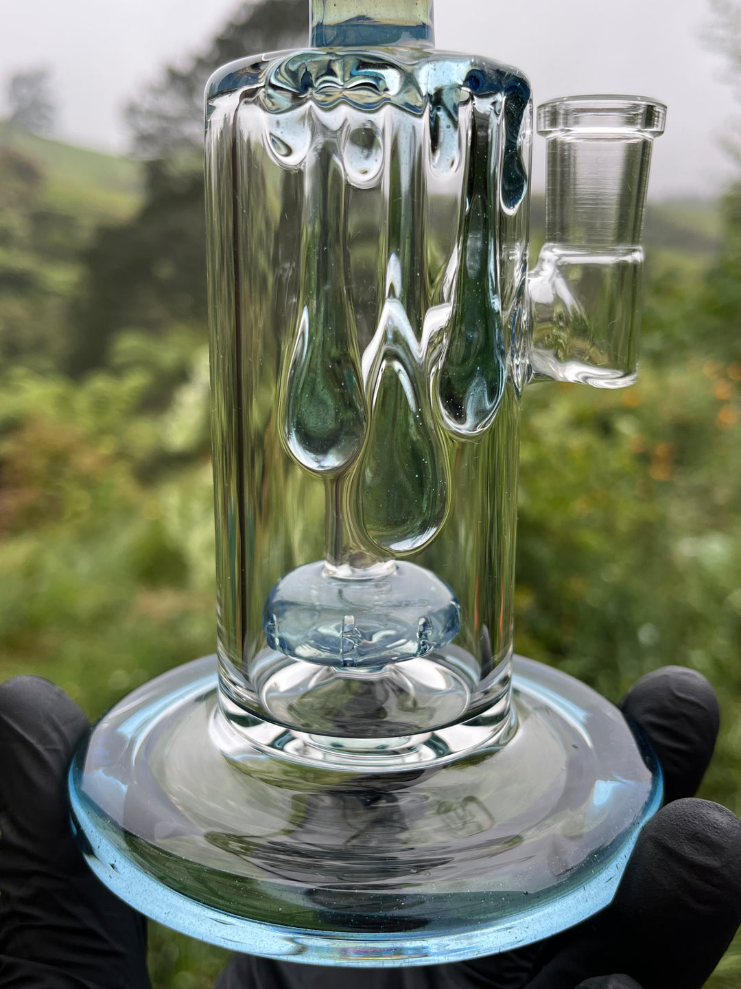 Uzzi Glass Drip Jammer Donut Perc - Blue Stardust/Ghost