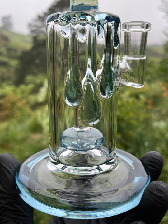 Uzzi Glass Drip Jammer Donut Perc - Blue Stardust/Ghost