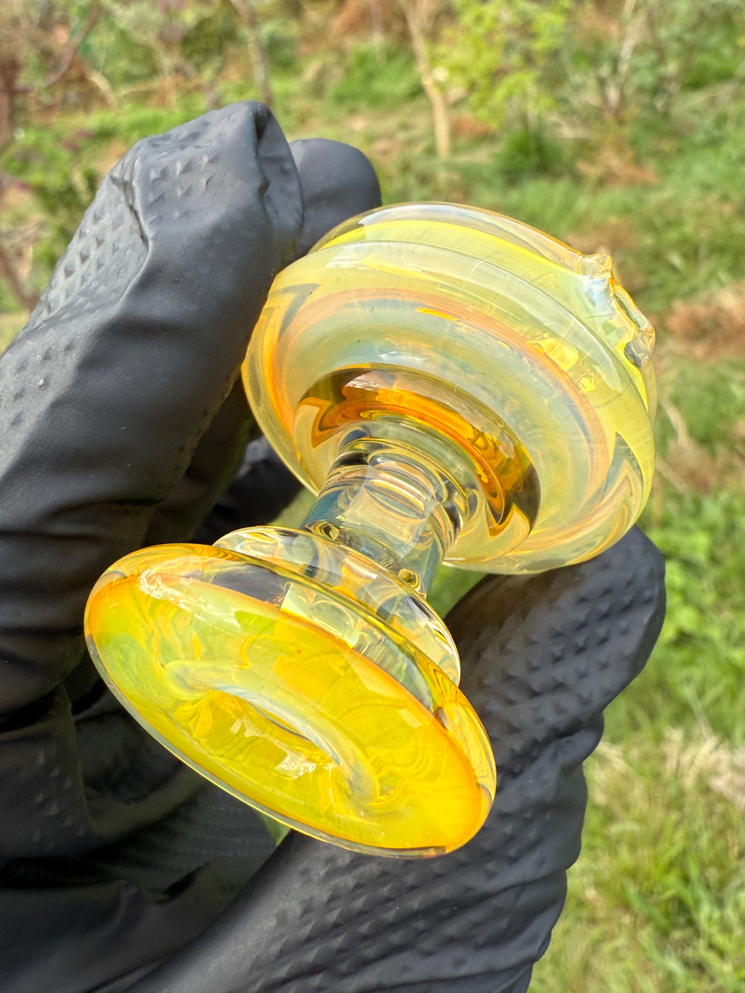 Yeti Glass Puffco Peak Dry Top - Silver Fumed #2