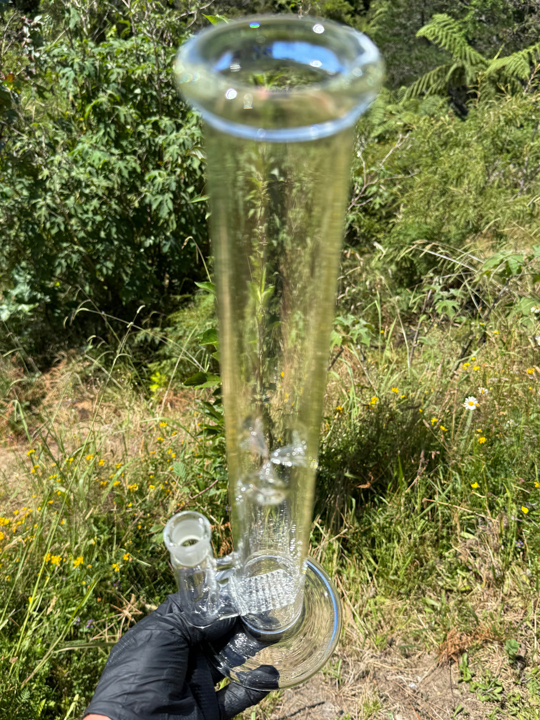 Uzzi Glass Double Inline Straight - Clear