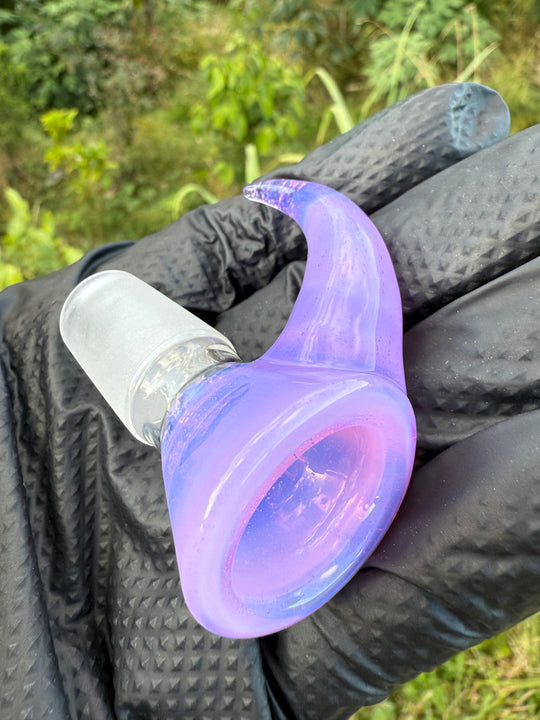 Uzzi Glass Stemline To Imperial Bent Neck Tube - Pink Slyme