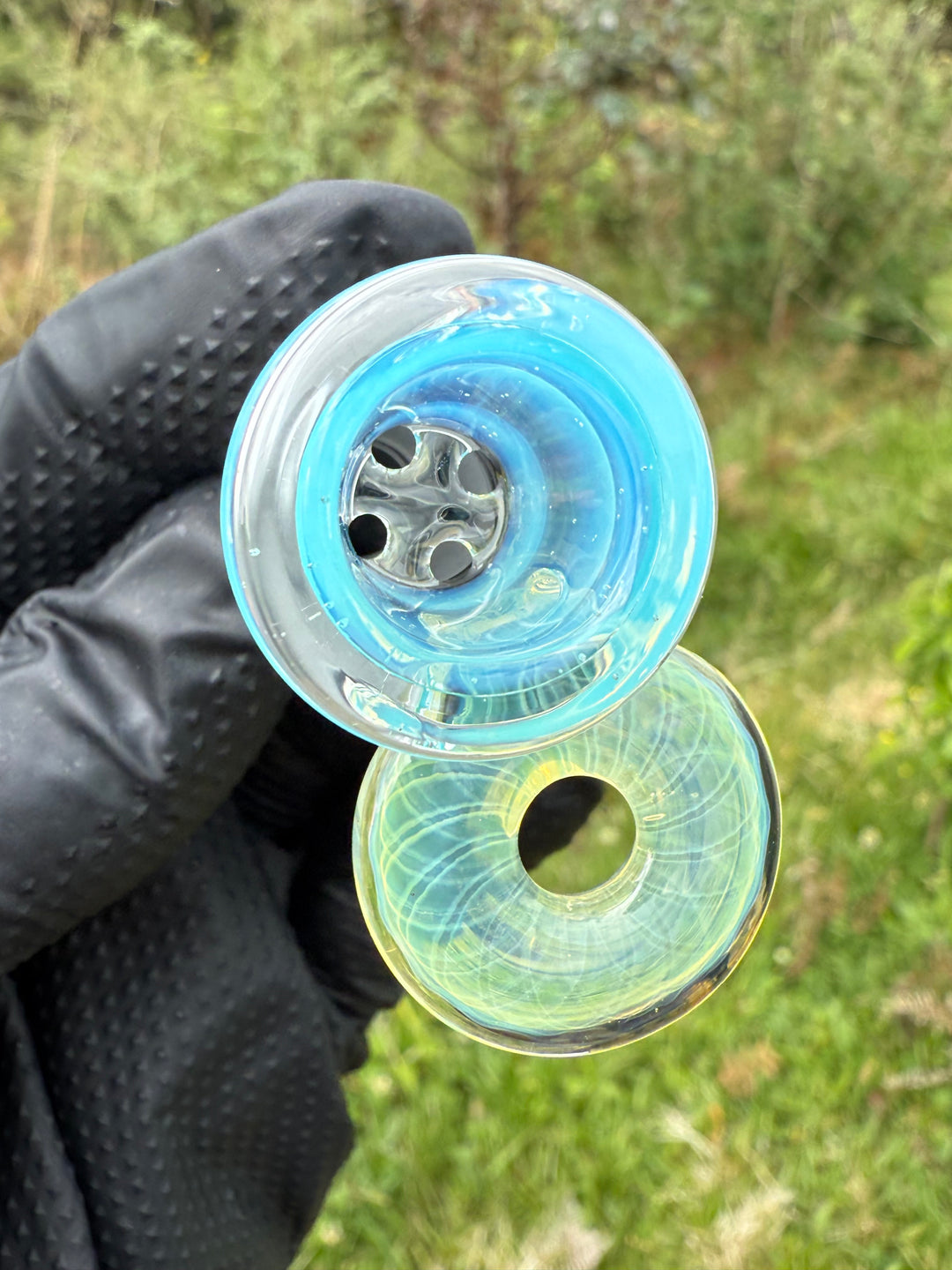 Empirical Glass Grill Perc Tube With Trashcan/Slide - Marina