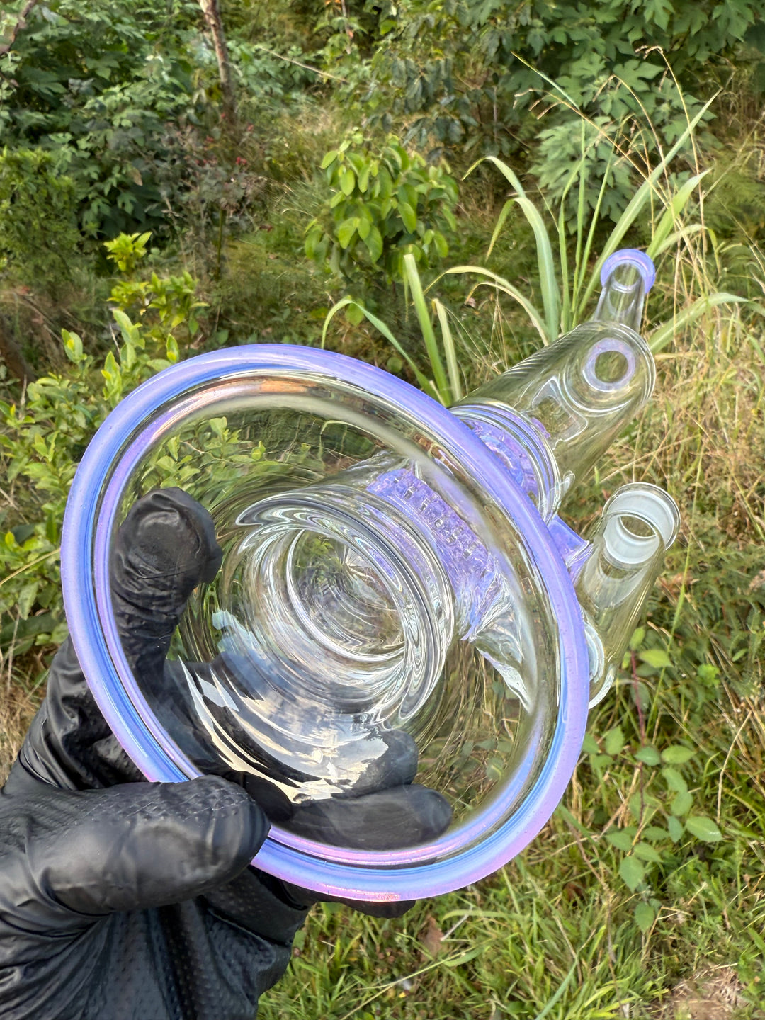 Uzzi Glass Stemline To Imperial Bent Neck Tube - Pink Slyme