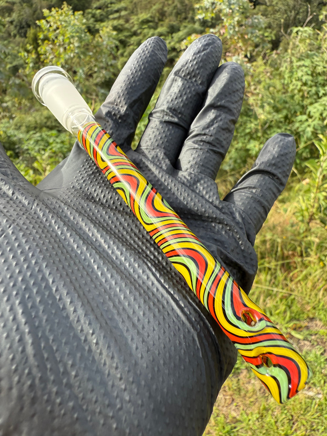 Jamie Clement Glass Collaboration   Downstem - Rasta