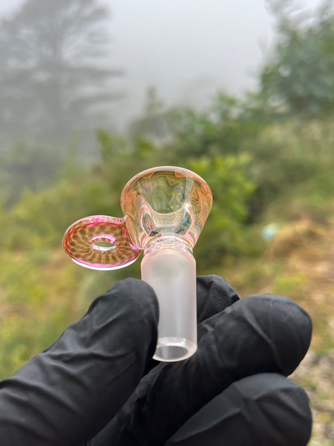 Empirical Glass Slide 14mm Fumicello - Rainbow Fume Wigwag