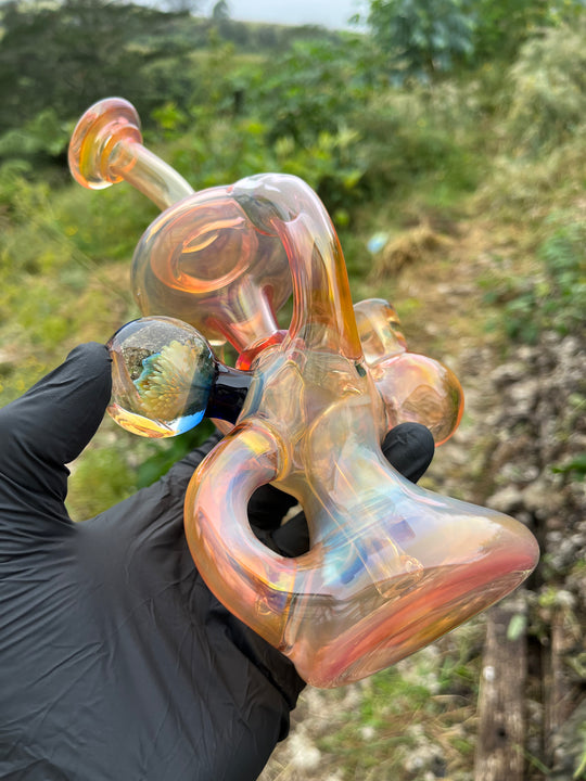 Yeti Glass Double Uptake Klein - Gold Fumed