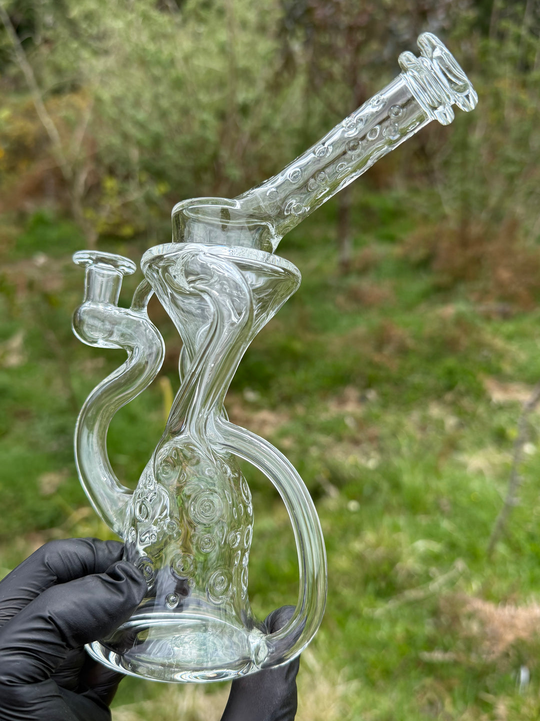 23Glass - Floating Body Klein Recycler Straight Neck
