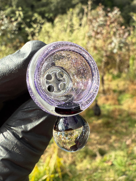 Empirical Glass Slide 14mm Dichro  - Purple Lollipop