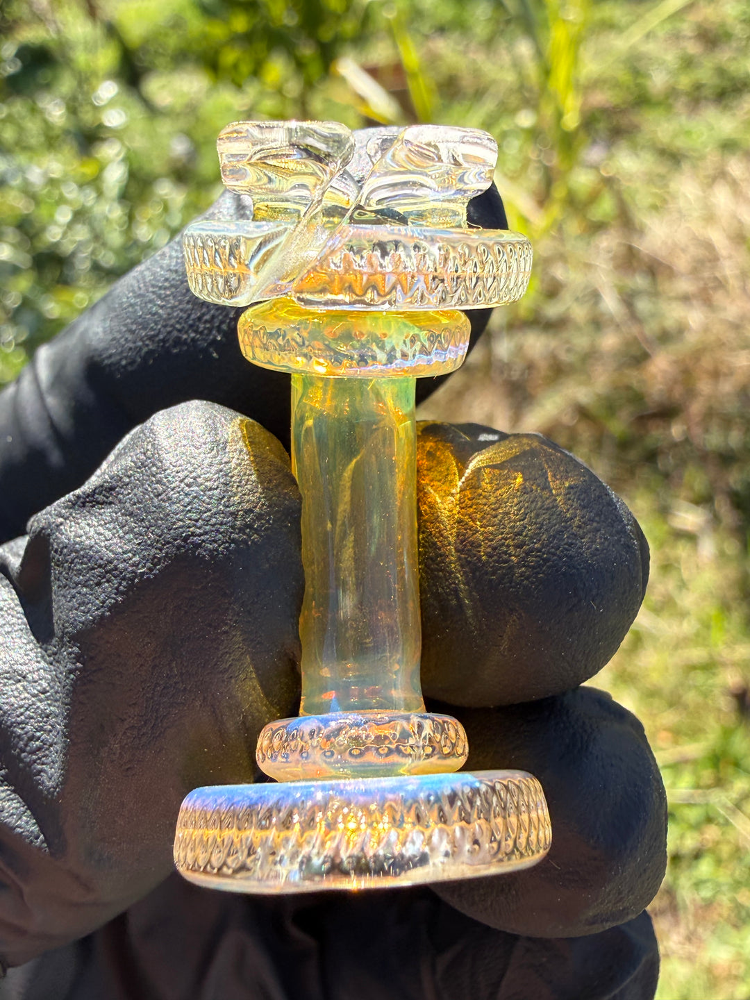 Yeti Glass Puffco Pivot Dry Top - Silver Fumed #1