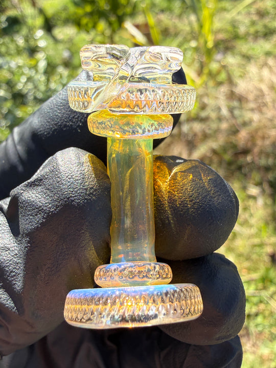 Yeti Glass Puffco Pivot Dry Top - Silver Fumed #1