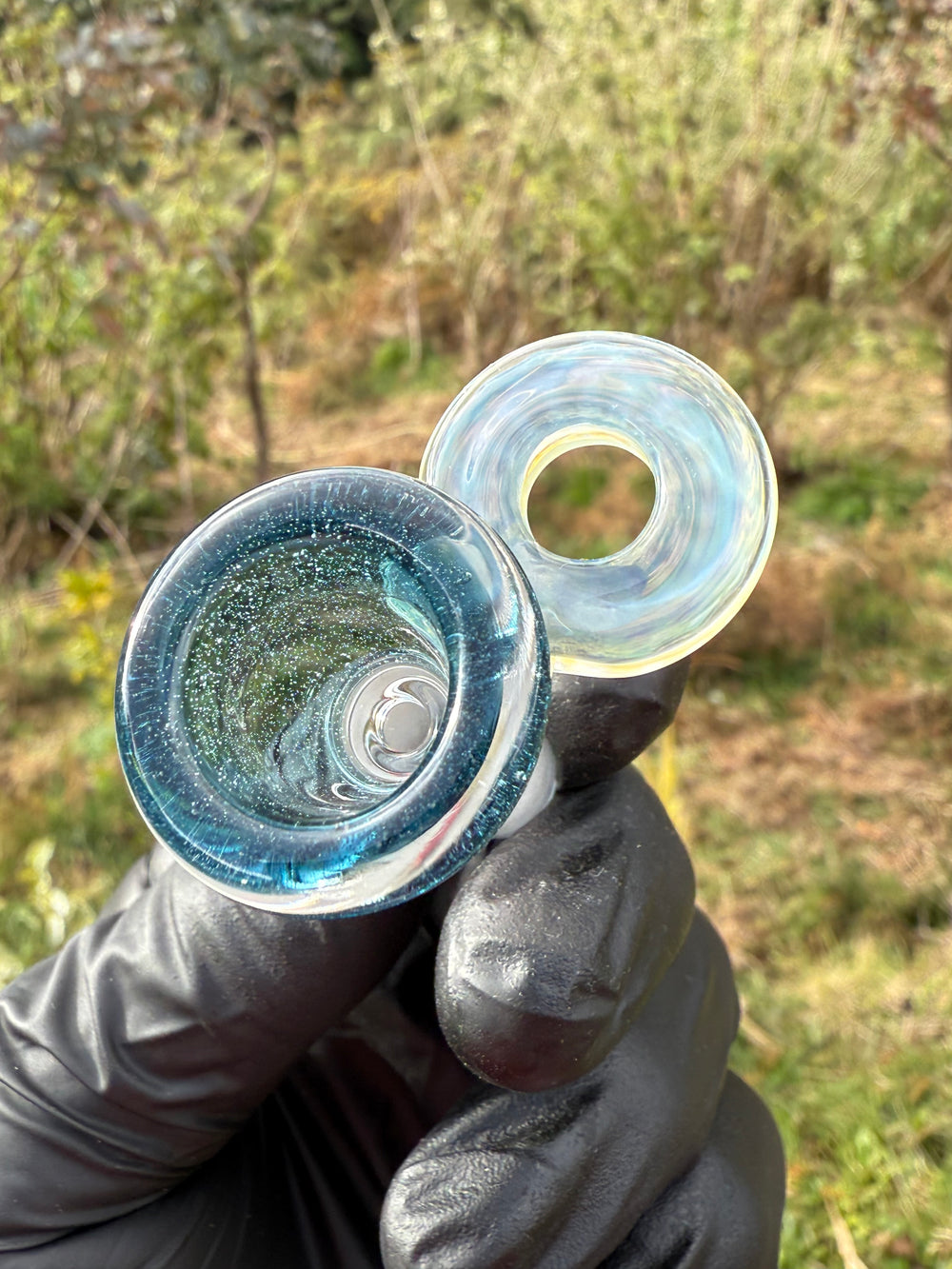 Empirical Glass Slide 14mm Fumicello - Blue Stardust