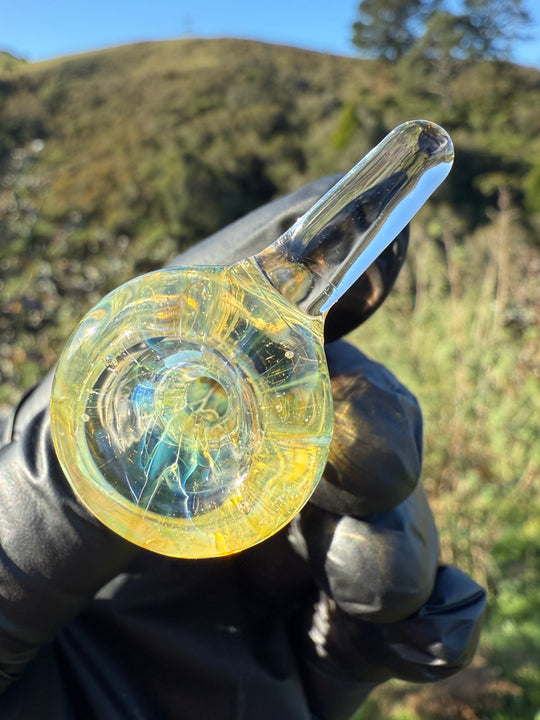 Jims Glass Blowing 18mm Handle Slide - Silver Fumed