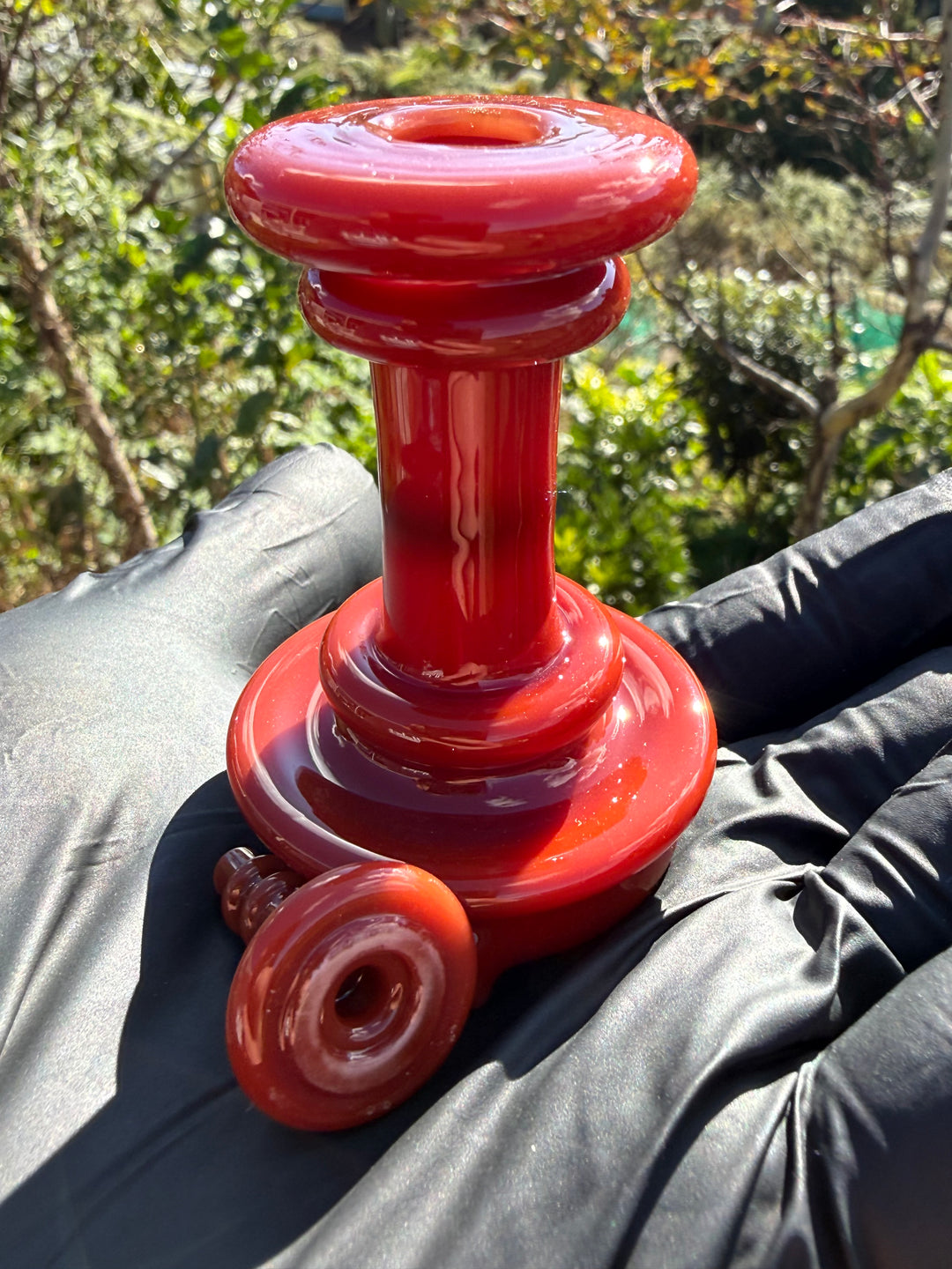 Yeti Glass Puffco Peak Dry Top/Joystick Set - Cad Red