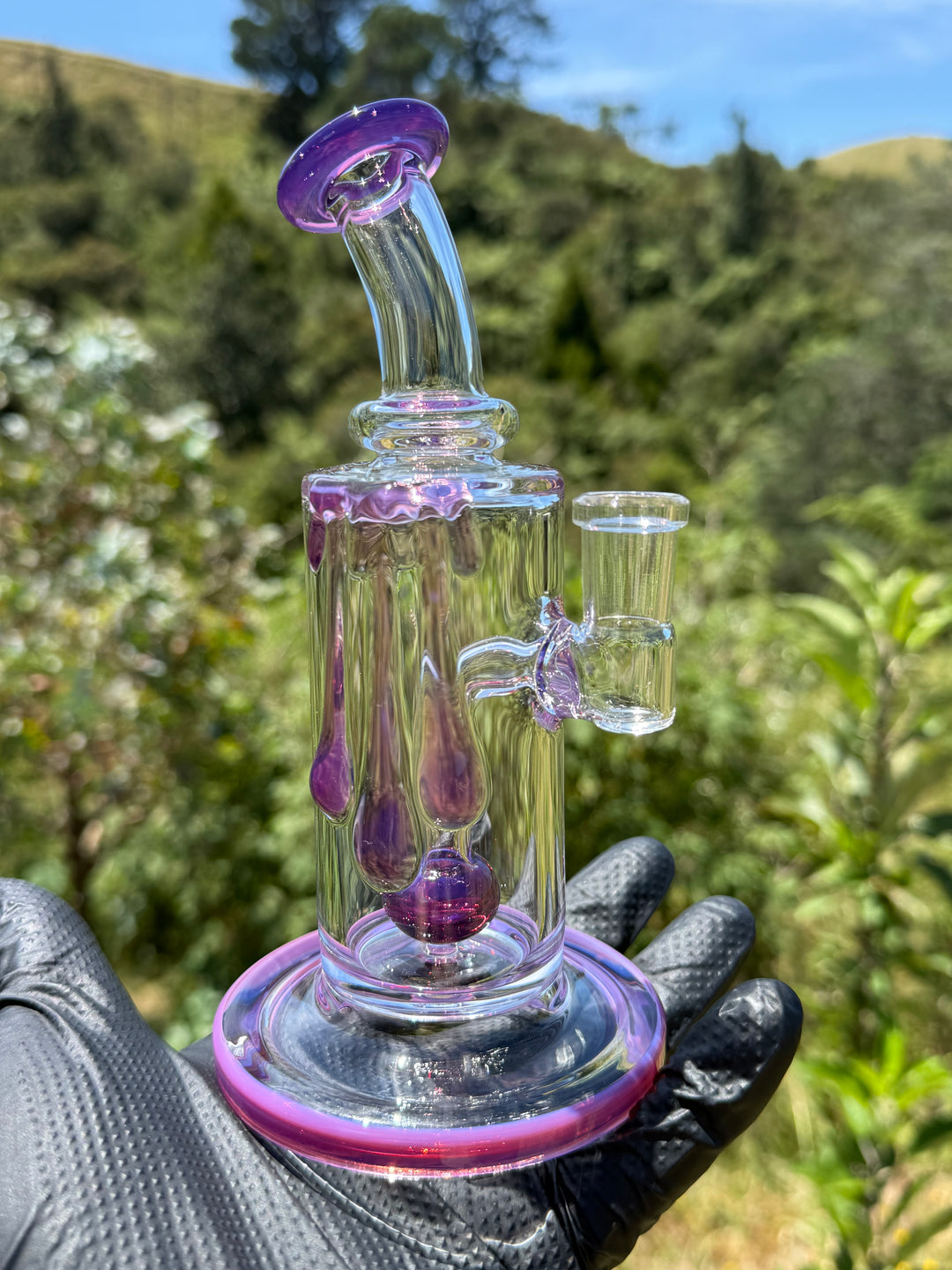 Uzzi Glass Drip Jammer Two Hole Perc - Royal Jelly