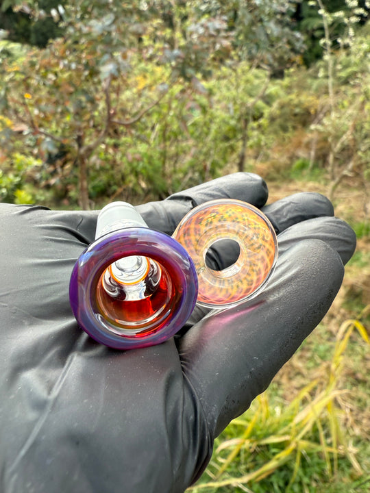 Empirical Glass Slide 14mm Fumicello - Amber Purple