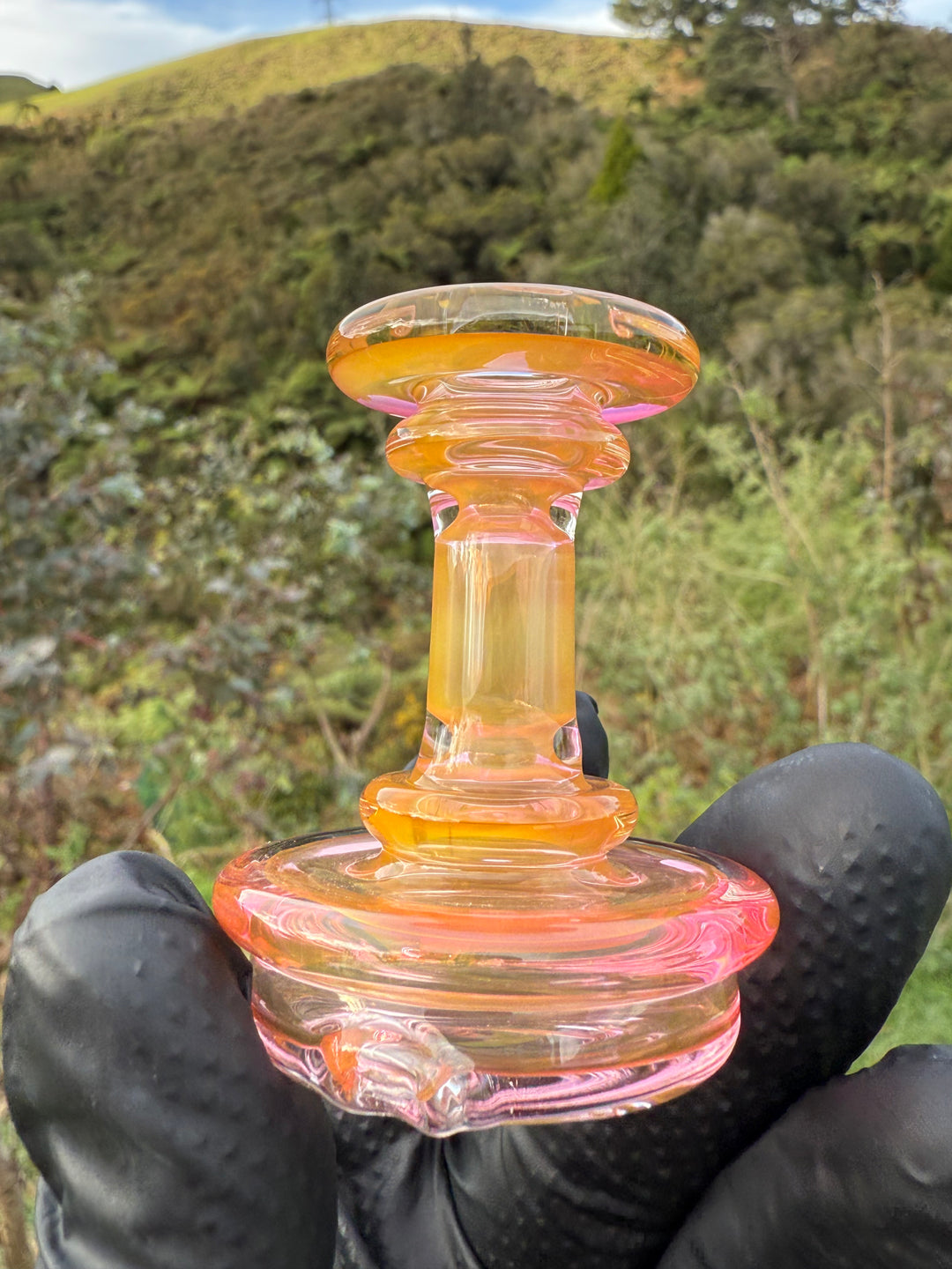 Yeti Glass Puffco Peak Dry Top - Gold Fumed #1