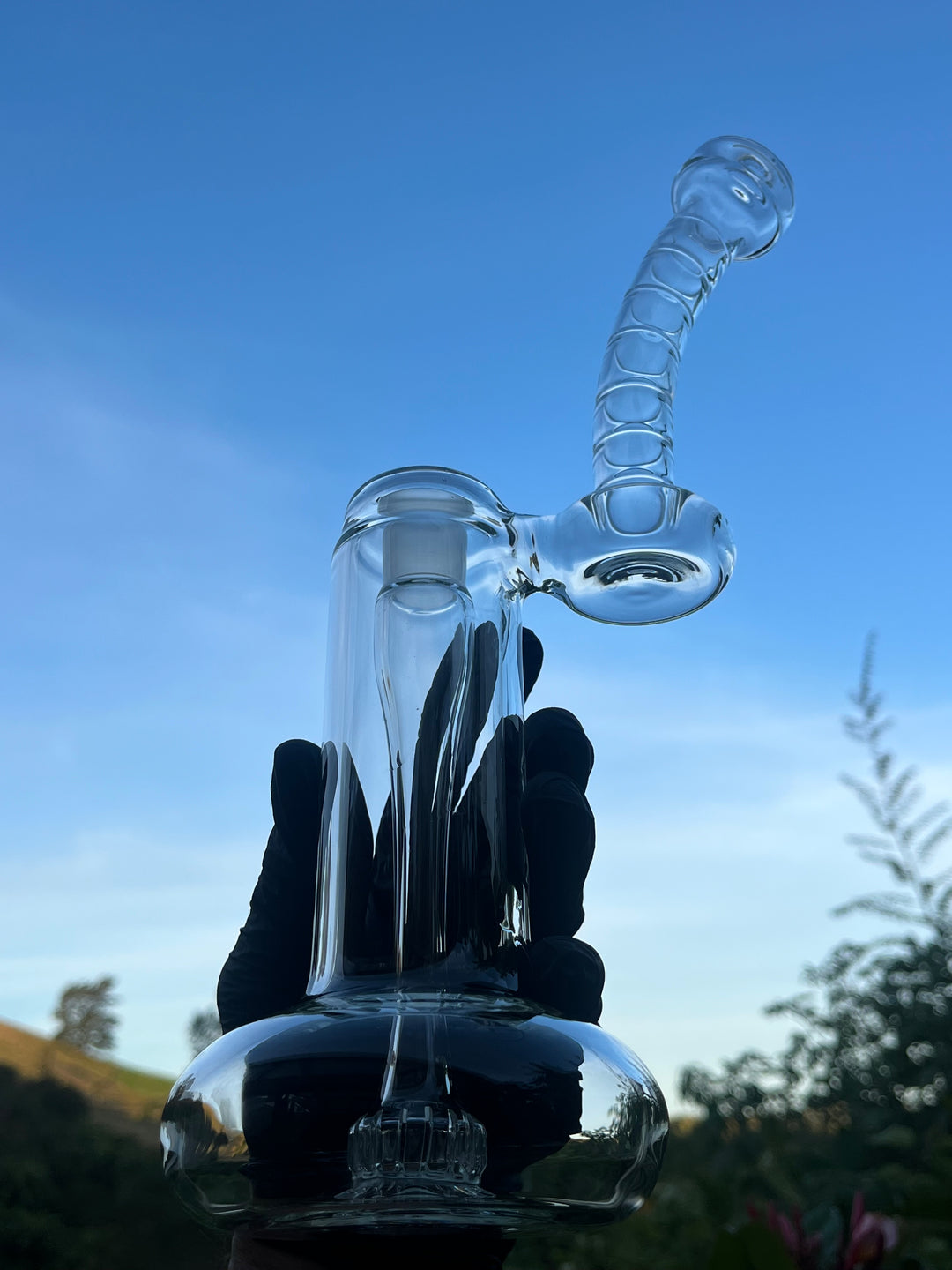 The Glass Bandit 18mm Bubbler #2 - Clear