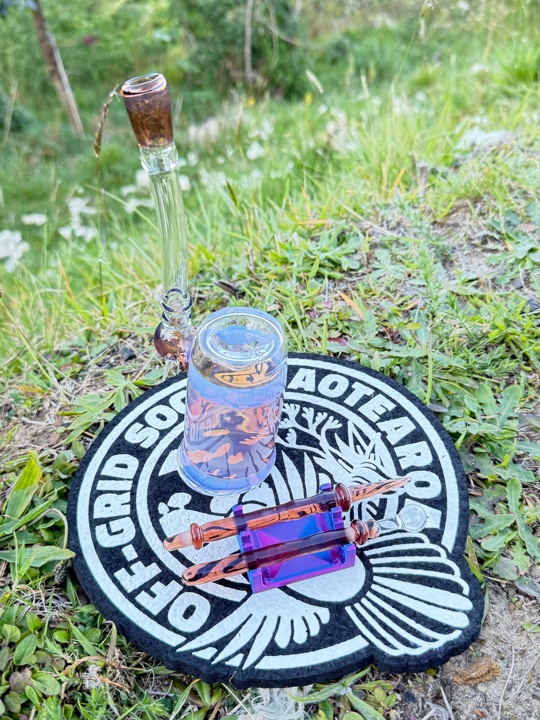 Jamie Clement Wand Rig - Pink Slyme/Chocolate Opal