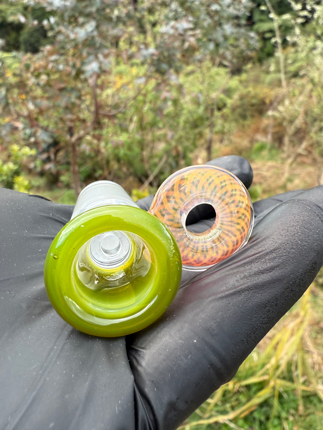 Empirical Glass Slide 18mm Fumicello - Exp Green